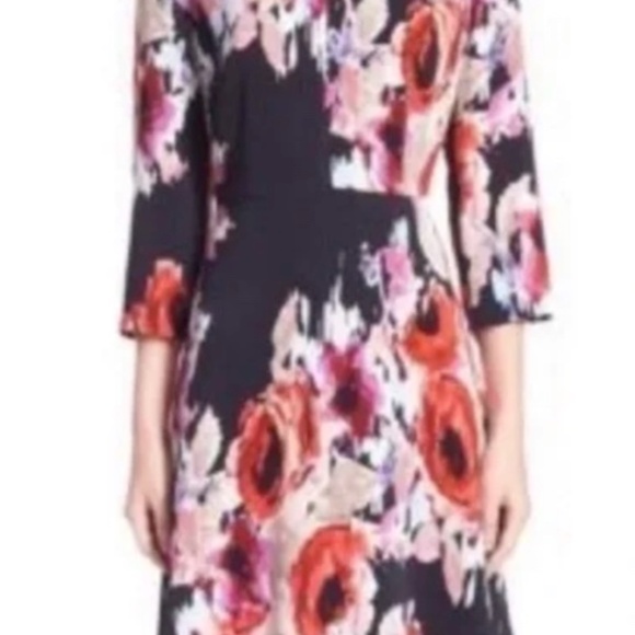 Kate Spade Hazy Floral Long Sleeved Dress 0 XS - Picture 2 of 5